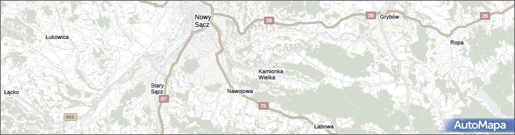 Mapa Kamionka Wielka Kamionka Wielka Na Mapie Targeo